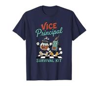 Funny Vice Principal Survival Kit Retro Rubber Hose Cartoon T-Shirt