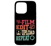 Funny Video Editing Filmmaking Retro Editor Cinematography Case for iPhone 15 Pro Max