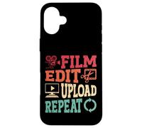 Funny Video Editing Filmmaking Retro Editor Cinematography Case for iPhone 16 Plus