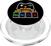 Funny Video Game Gamer Genius Periodic System Nerd Geek PopSockets PopGrip for MagSafe