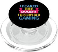 Funny Video Gamer I Peaked the Moment I Discovered Gaming PopSockets PopGrip for MagSafe