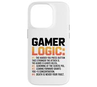 Funny Video Games Gamers Gaming Gamer Logic Case for iPhone 14 Pro