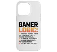 Funny Video Games Gamers Gaming Gamer Logic Case for iPhone 14 Pro Max