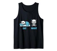 Funny Video Gaming Panda Sleep and Game Sleep Game Tank Top
