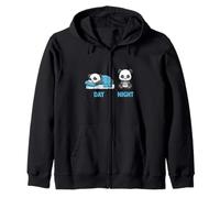 Funny Video Gaming Panda Sleep and Game Sleep Game Zip Hoodie