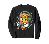 Funny Video Gaming Pizza Food Lover For Kids Pizza Gamer Sweatshirt