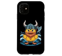 Funny Viking Duck With Axe Norse Sea Warrior Case for iPhone 11