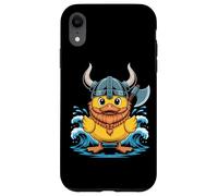 Funny Viking Duck With Axe Norse Sea Warrior Case for iPhone XR