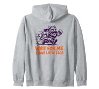 Funny Viking Dwarf Saying Wait For Me I Have Little Legs Zip Hoodie