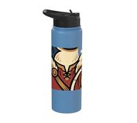 Funny Viking Penguin Warrior Flight was Never an Option Stainless Steel Insulated Water Bottle