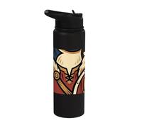 Funny Viking Penguin Warrior Flight was Never an Option Stainless Steel Insulated Water Bottle