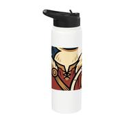 Funny Viking Penguin Warrior Flight was Never an Option Stainless Steel Insulated Water Bottle