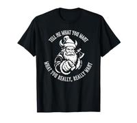 Funny Viking Santa Claus Christmas X-MAS 90s T-Shirt