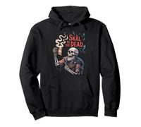 Funny Viking Skeleton Beer - Skål to the Dead Pullover Hoodie