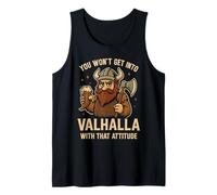 Funny Viking Valhalla Norse Mythology Humor for Men Tank Top
