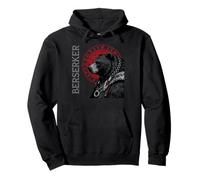 Funny Vikings Lovers Bear Norse Viking Compass Berserker Pullover Hoodie