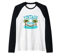 Funny Vintage 1959 Retiring 67th Birthday Retired Loving it Raglan Baseball Tee
