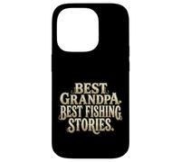 Funny Vintage Fishing Grandpa Gift Best Stories Case for iPhone 14 Pro