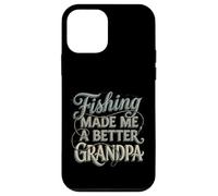 Funny Vintage Fishing Grandpa Gift Made Me A Better Case for iPhone 12 mini