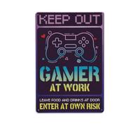 Funny Vintage Game Tin Sign Metal Gaming Decor Metal Tin Sign | Wall Decor for Cafe, Club, Man Cave, Garden Metal Poster 8x12Inch