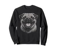 Funny Vintage Grunge Style Pug Retro Dog Lover Pet Pug Sweatshirt