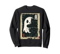 Funny Vintage Japanese Halloween Ghost Horror Movie Fall Sweatshirt