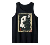 Funny Vintage Japanese Halloween Ghost Horror Movie Fall Tank Top