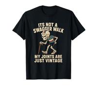 Funny Vintage Joints Skeleton Swagger Walk T-Shirt