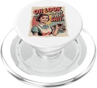 Funny Vintage Poster Sarcastic Sayings Oh Look Nobody Give A PopSockets PopGrip for MagSafe