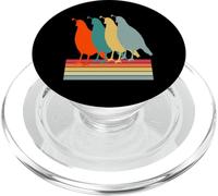 Funny Vintage Quail Birds retro graphics For Breeders PopSockets PopGrip for MagSafe