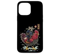 Funny Vintage Raccoon Rooster Chicken Japanese Ukiyo-e Art Case for iPhone 13 Pro Max