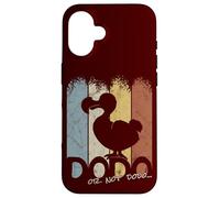 Funny Vintage Retro Bird Silhouette Dodo Or Not DoDo Pun Case for iPhone 16