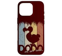 Funny Vintage Retro Bird Silhouette Dodo Or Not DoDo Pun Case for iPhone 16 Pro