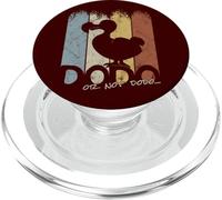 Funny Vintage Retro Bird Silhouette Dodo Or Not DoDo Pun PopSockets PopGrip for MagSafe