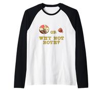 Funny Vintage Retro Ham Or Ham Why Not Both? Raglan Baseball Tee
