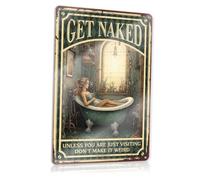 Funny Vintage Signs Mermaid Bathroom Decor Unless You Are Just Visitino Don’t Make It Weird Tin Sign Funny Alcohol Signs Man Cave Tin Sign(20X30CM)