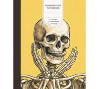 Funny Vintage Skeleton Sticking Tongue Out Sketch Art Composition Notebook: College Ruled Lined Paper, 110 Pages, 7.5 x 9.25 in - Dark Artistic smile and Laughing cute Skeleton