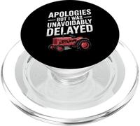 Funny Vintage Tractors Farming Excuse Joke Men Women PopSockets PopGrip for MagSafe