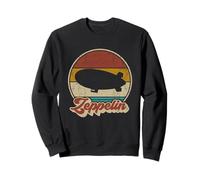 Funny Vintage Zeppelin Retro Sunset Dirigible Airship Sweatshirt