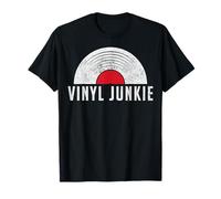 Funny Vinyl Junkie Retro Record Collector Analog Music T-Shirt