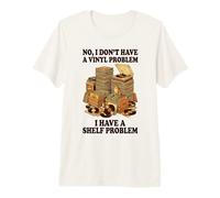 Funny Vinyl Record Collector Turntable Audiophile Retro DJ Premium T-Shirt