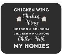 Funny Viral Chicken Wing Hot Dog Bologna Mouse Pad Washable Mouse Mat Soft Mousepad For Studying Office Laptop 25X30Cm