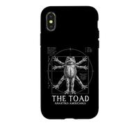 Funny Vitruvian American Toad Biology Amphibian Graphic Case for iPhone X/XS