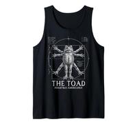 Funny Vitruvian American Toad Biology Amphibian Graphic Tank Top