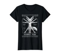 Funny Vitruvian Fennec Fox Wildlife Biology Graphic Value Graphic T-Shirt