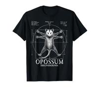 Funny Vitruvian Opossum Marsupial Wildlife Biology Graphic T-Shirt