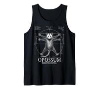 Funny Vitruvian Opossum Marsupial Wildlife Biology Graphic Tank Top