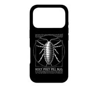 Funny Vitruvian Roly Poly Pill Bug Isopod Biology Graphic Case for iPhone 17 Pro