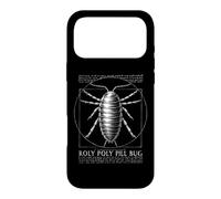 Funny Vitruvian Roly Poly Pill Bug Isopod Biology Graphic Case for iPhone 17 Pro Max