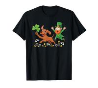 Funny Vizsla Clover St Patricks Day Womens Mens Kids T-Shirt
